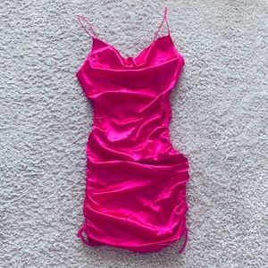 Bright pink dress